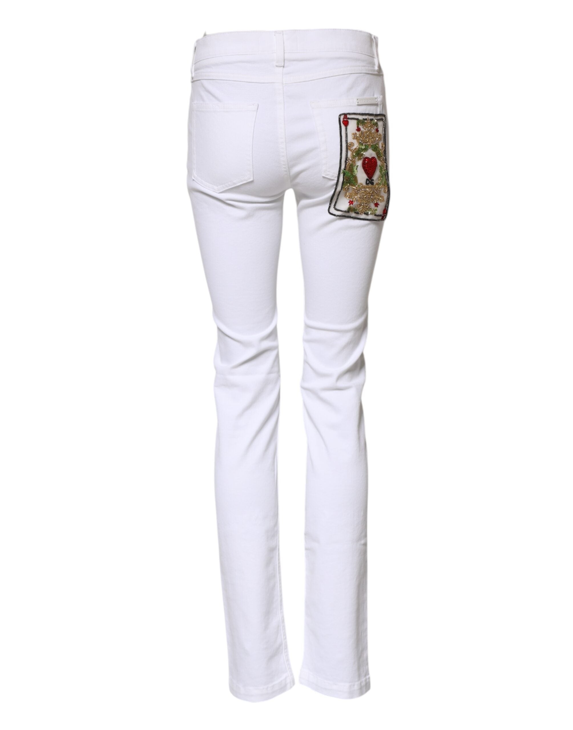 White GRACE Mid Waisted Skinny Denim Jeans - ventzia
