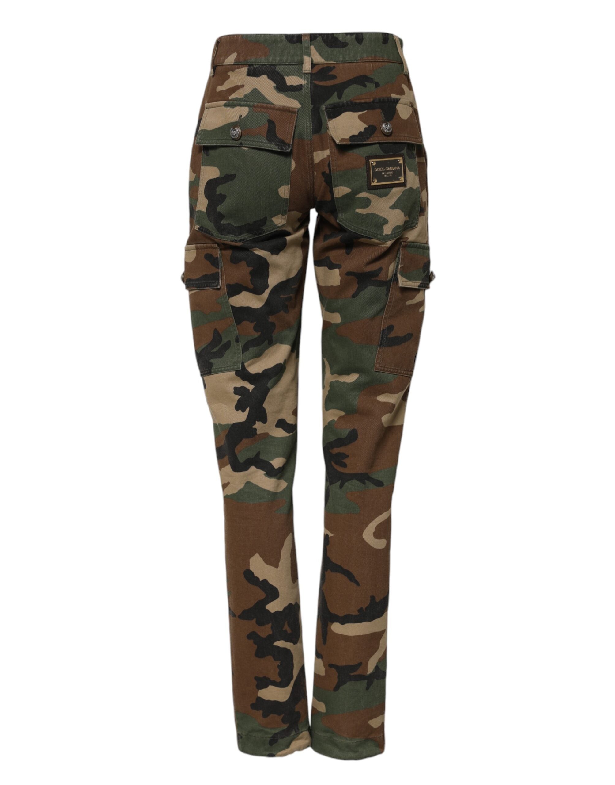 Multicolor Camouflage Cargo Pants - ventzia