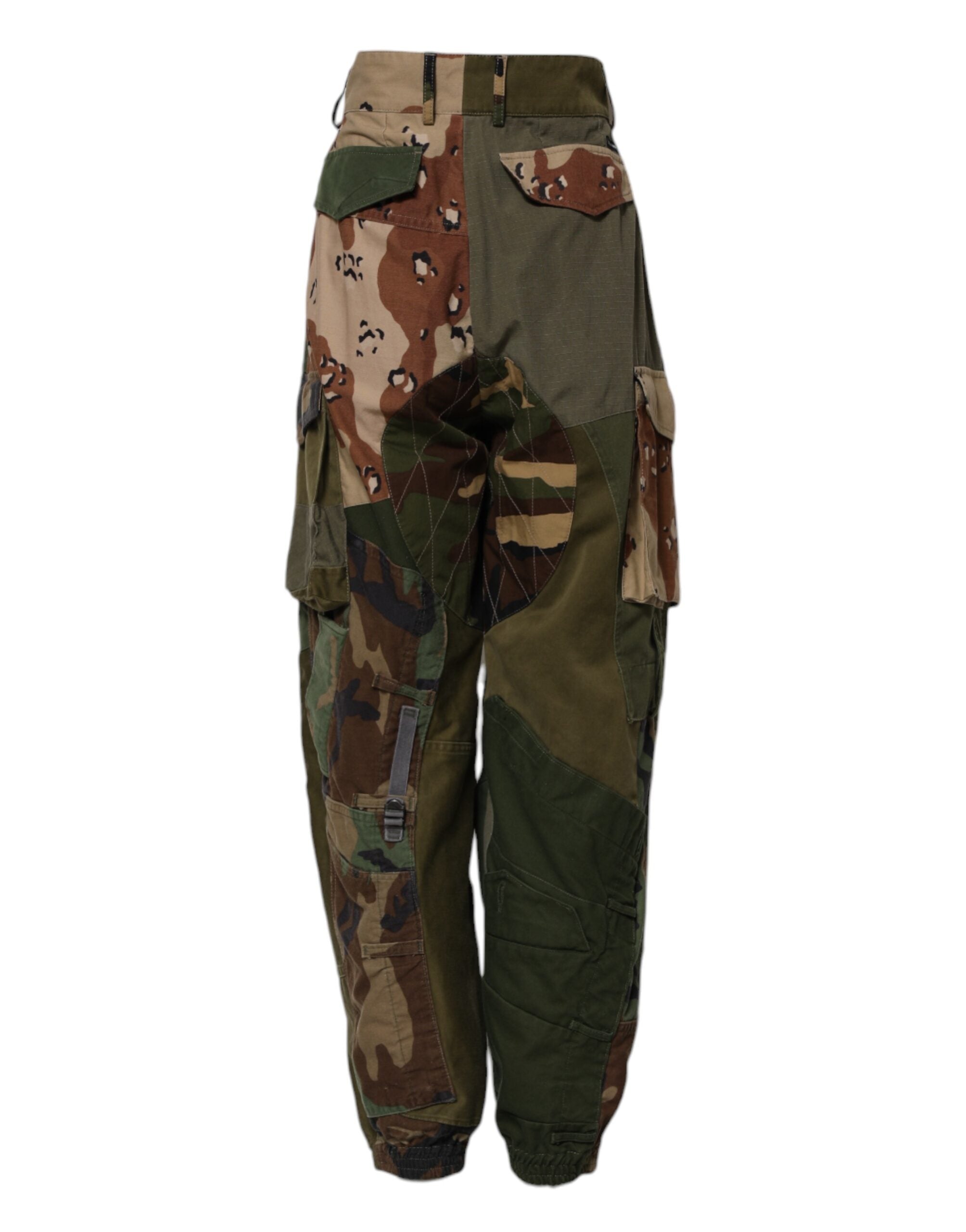 Multicolor Camouflage Cargo Pants - ventzia
