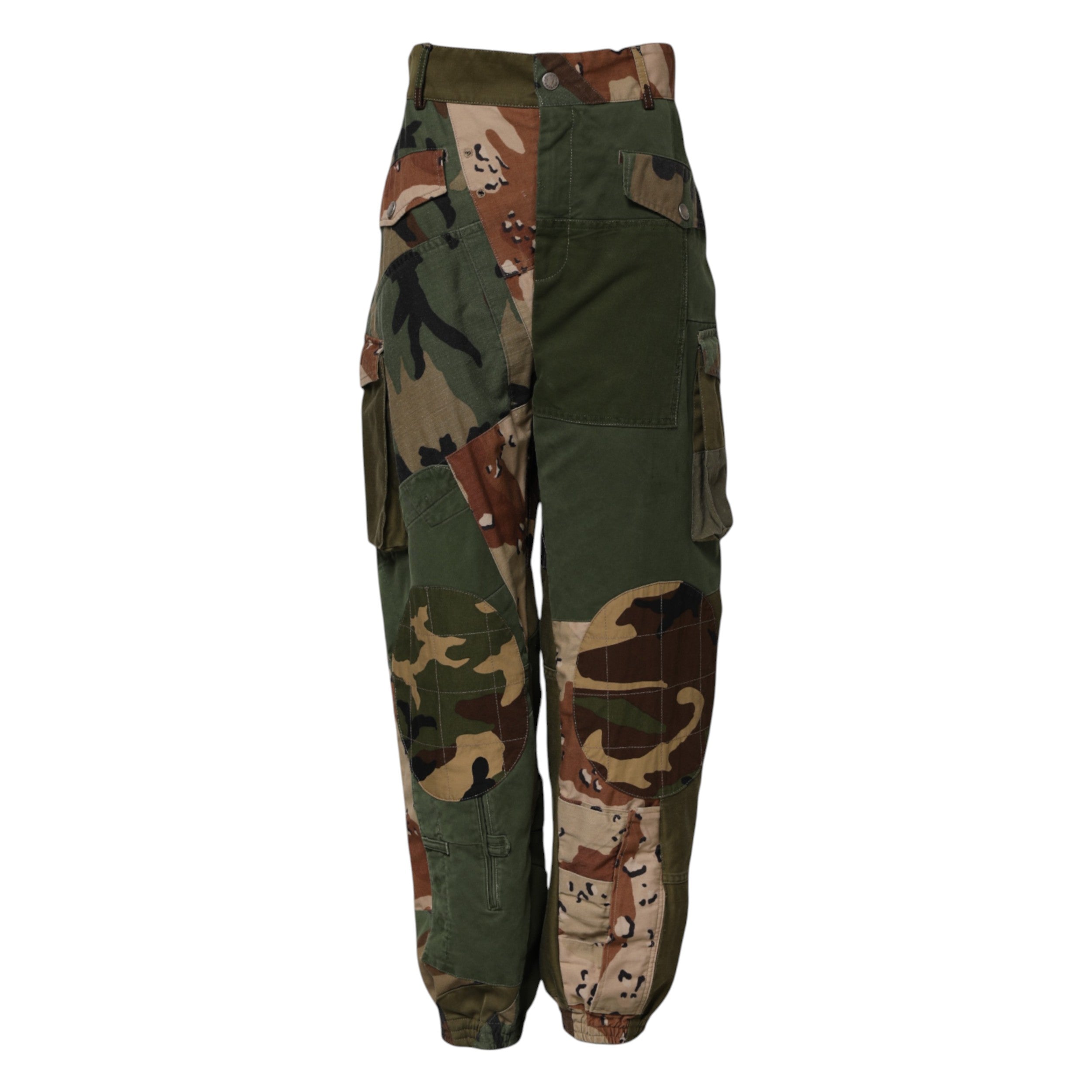 Multicolor Camouflage Cargo Pants - ventzia