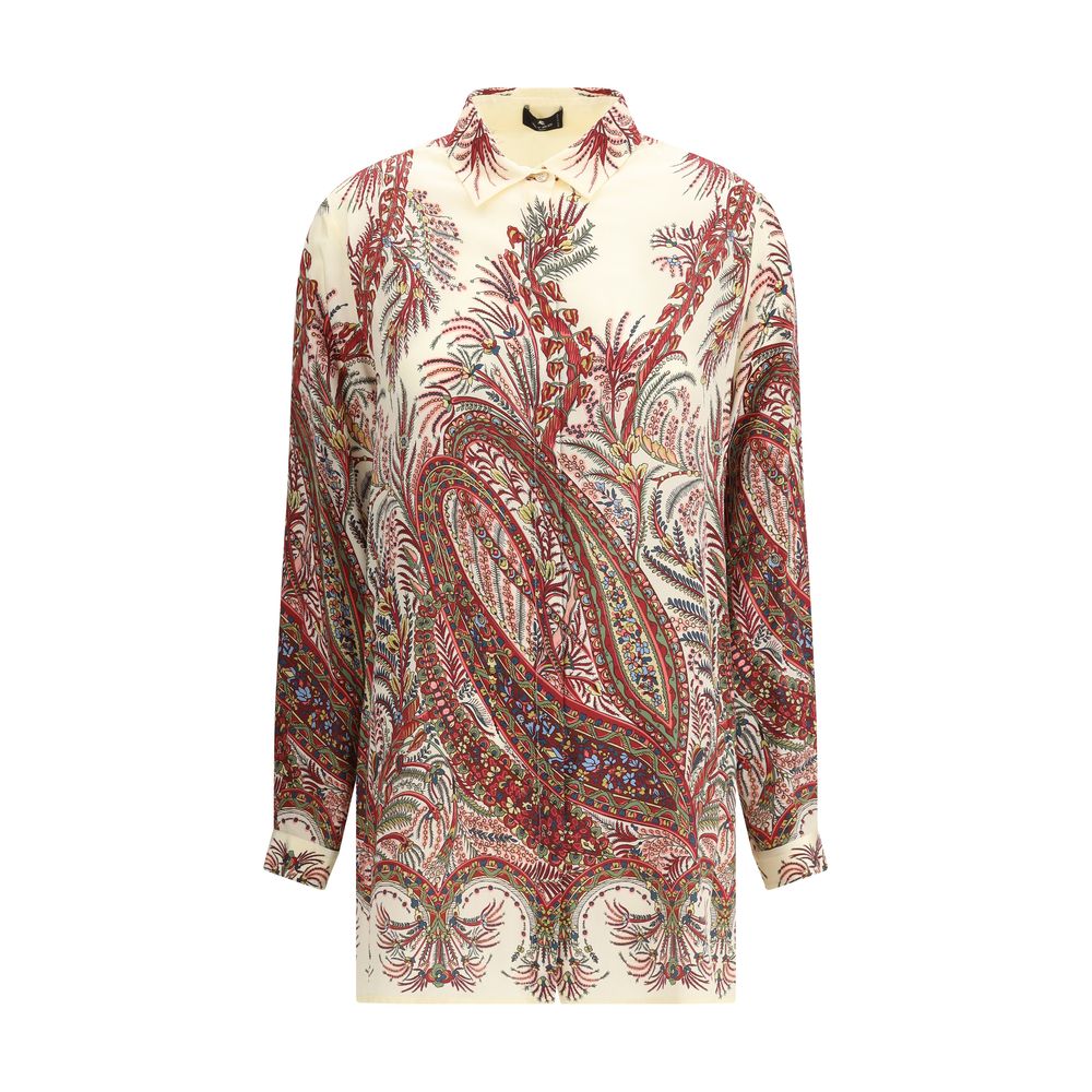 Multicolor Silk Pattern Shirt - ventzia