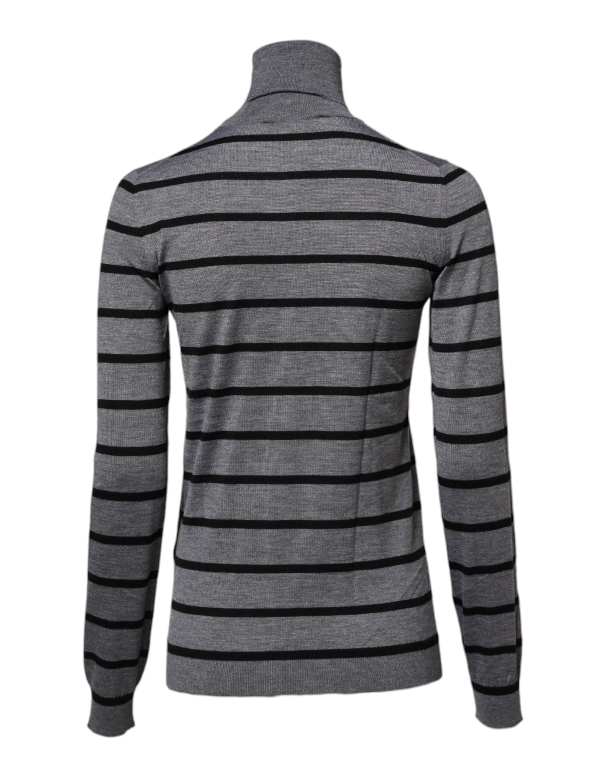 Gray Floral Embroidery Pullover Sweater - ventzia
