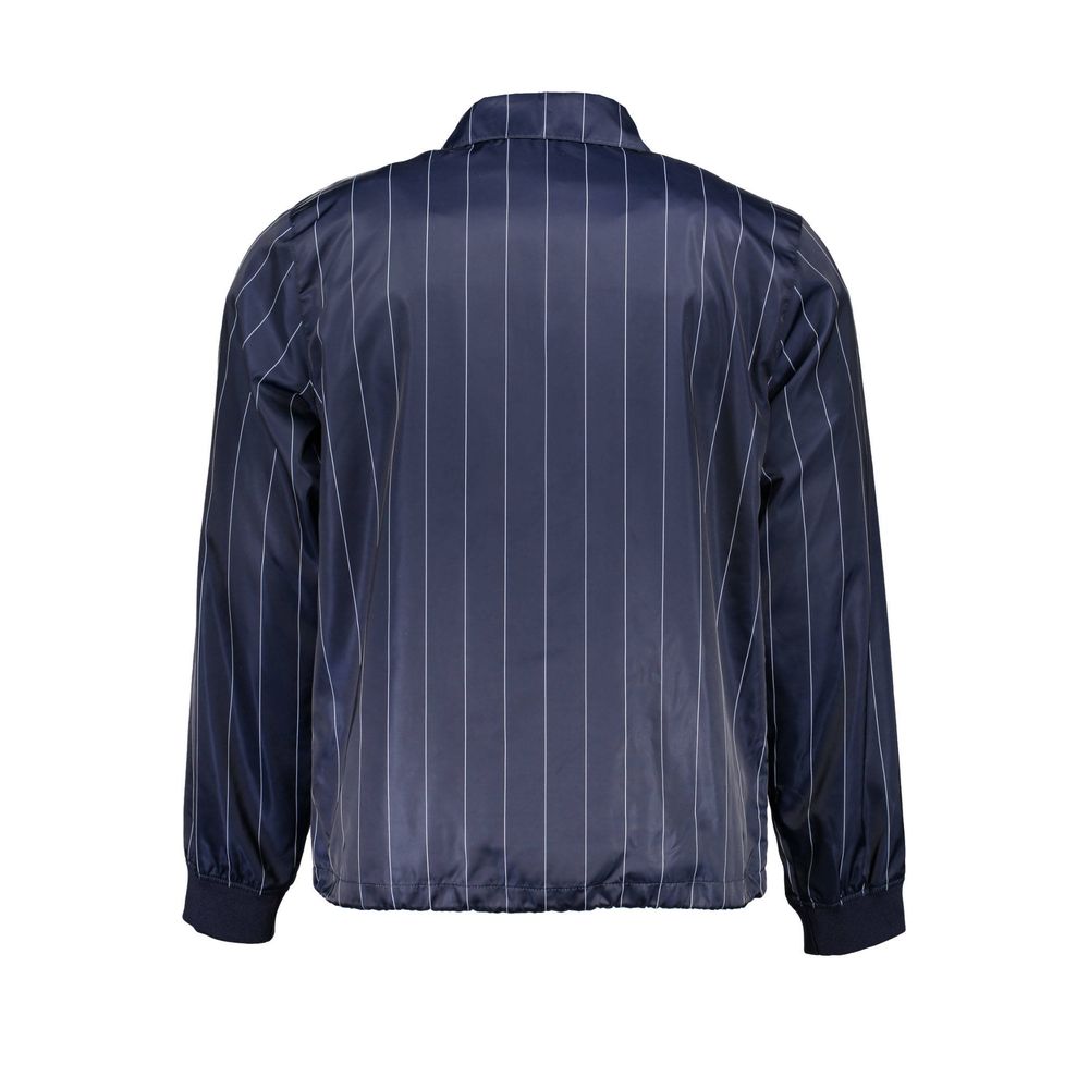 Blue Polyester Jacket - ventzia