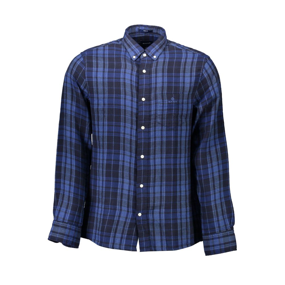 Blue Cotton Shirt - ventzia
