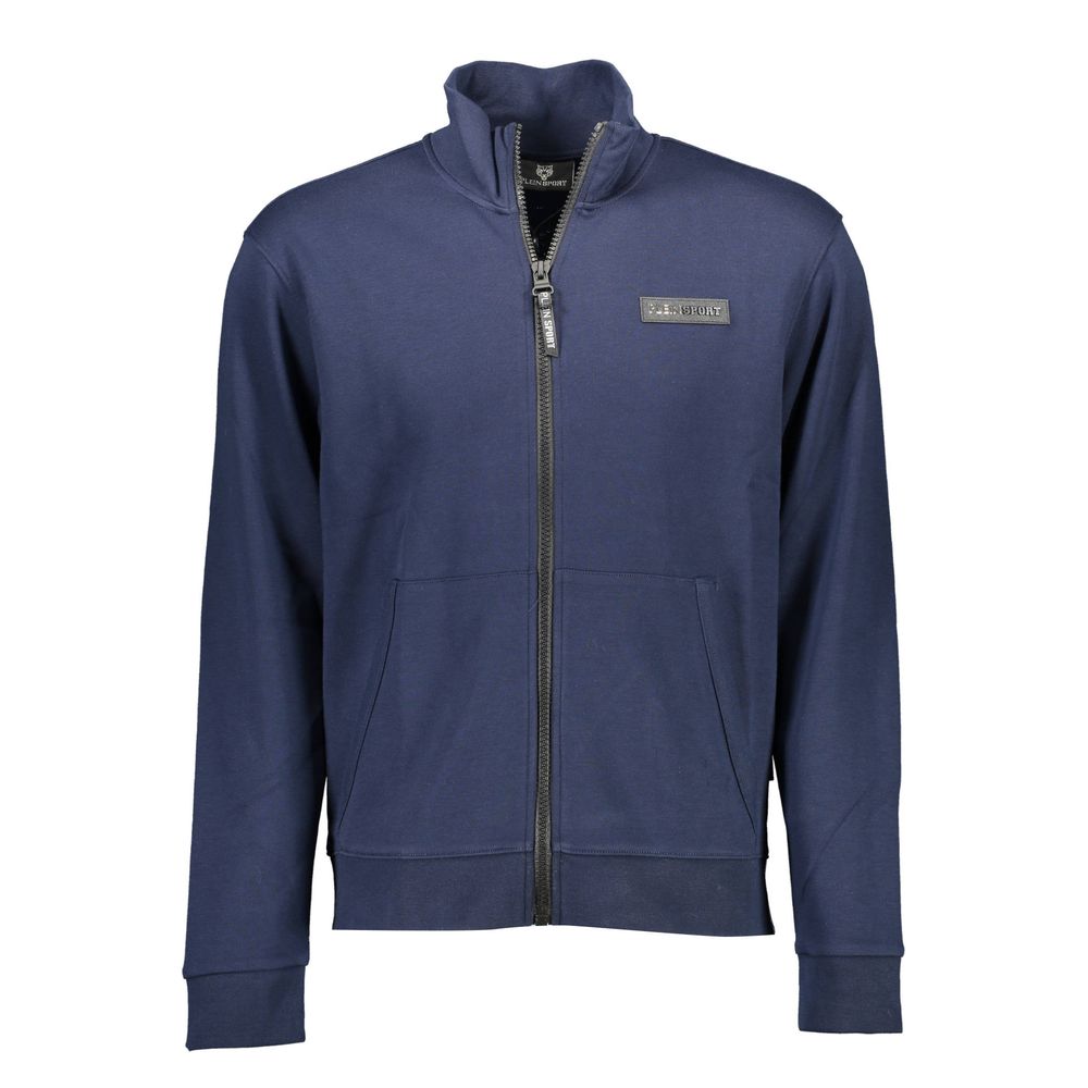 Blue Cotton Sweater - ventzia