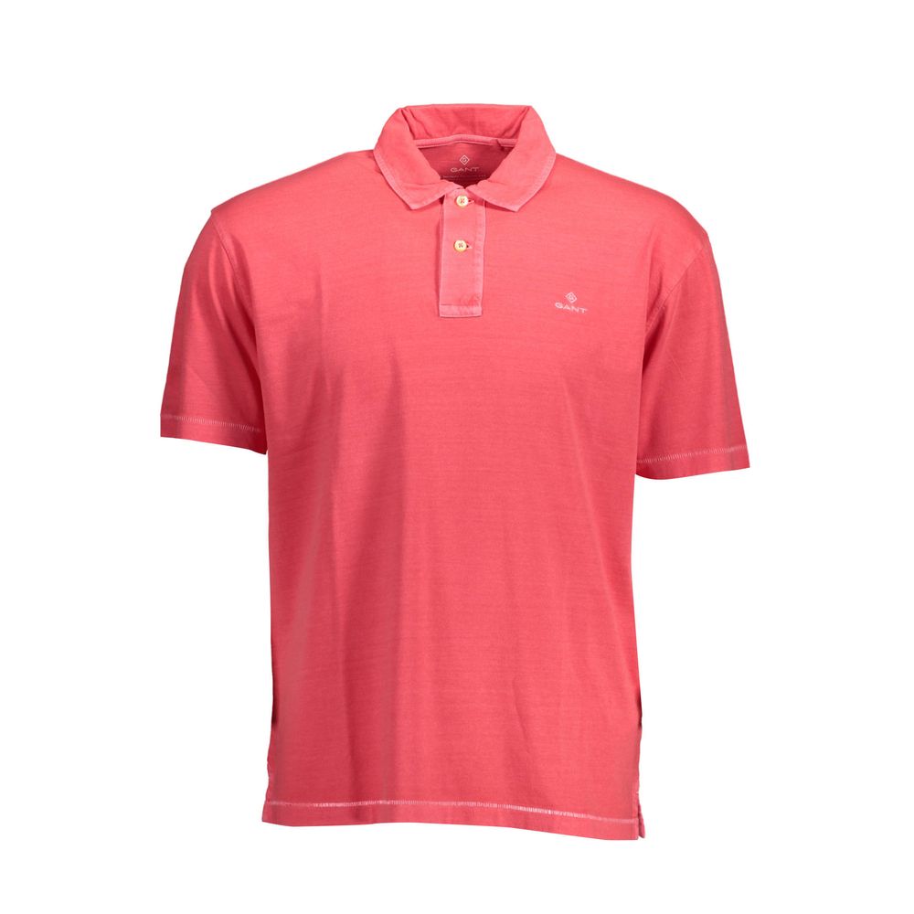 Pink Cotton Polo Shirt - ventzia