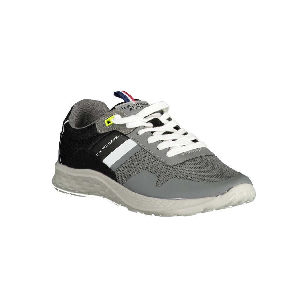 Gray Polyester Sneaker - ventzia