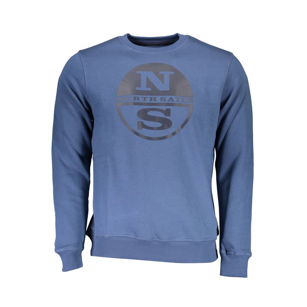 Blue Cotton Sweater - ventzia