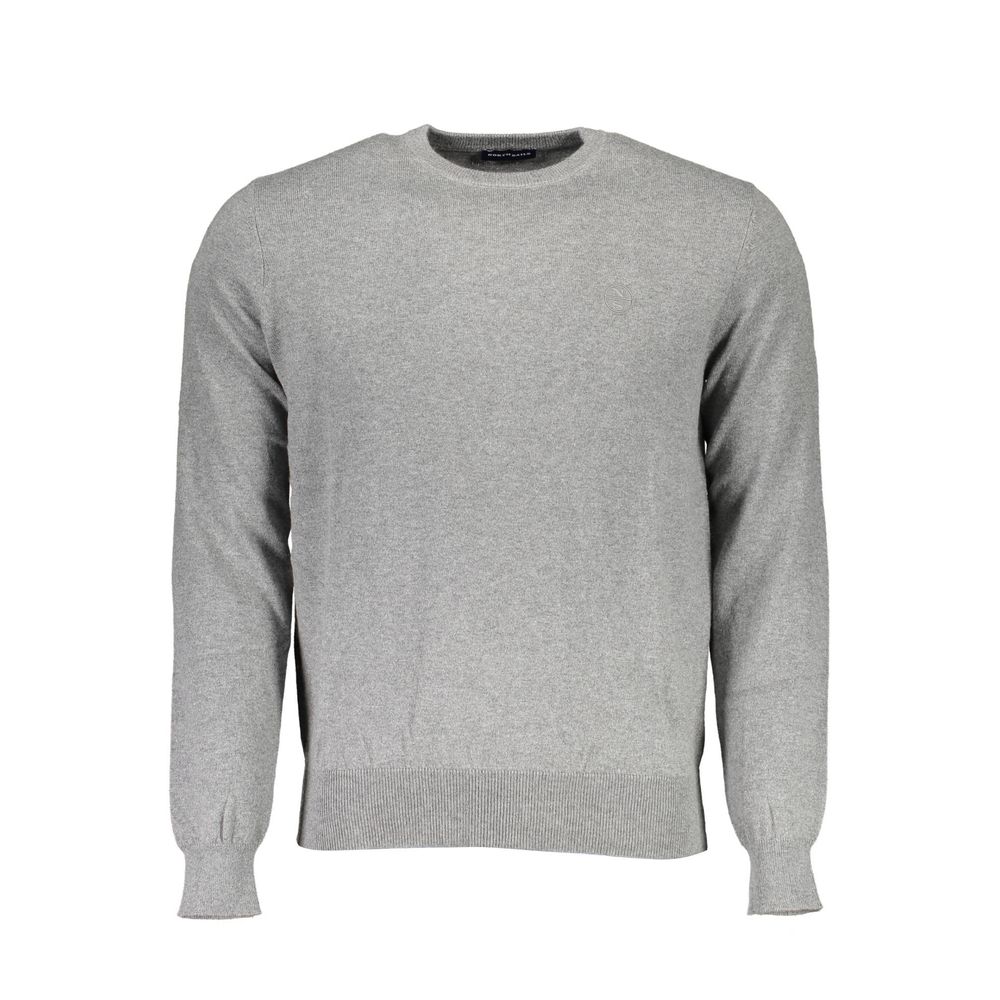 Gray Cotton Sweater - ventzia