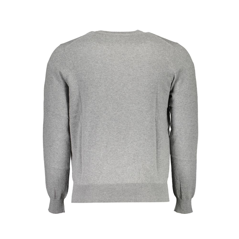 Gray Cotton Sweater - ventzia