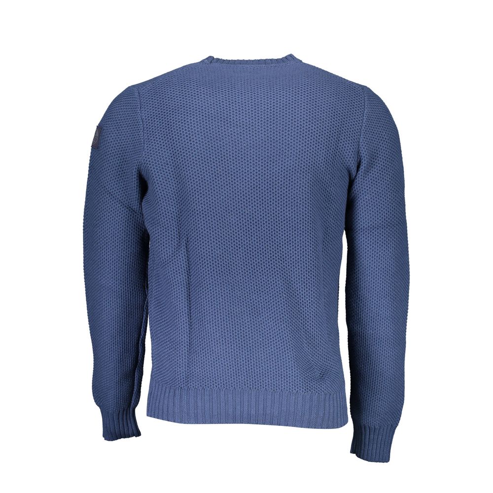 Blue Cotton Sweater - ventzia