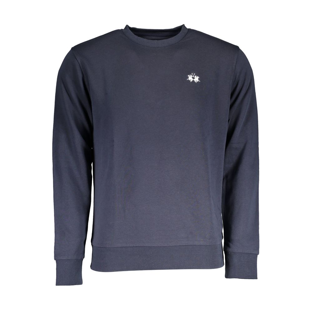 Blue Cotton Men Sweater - ventzia
