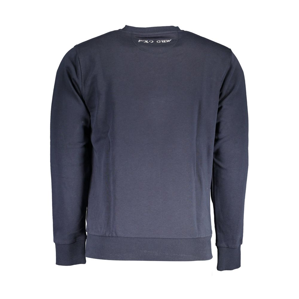 Blue Cotton Men Sweater - ventzia