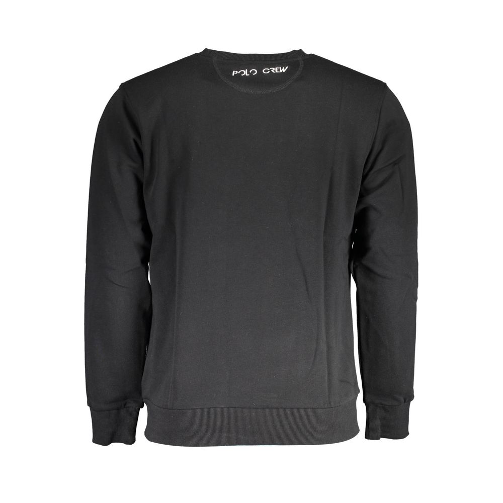 Black Cotton Sweater - ventzia