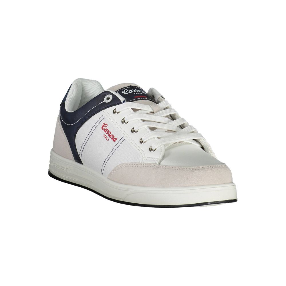 White Polyester Sneaker - ventzia