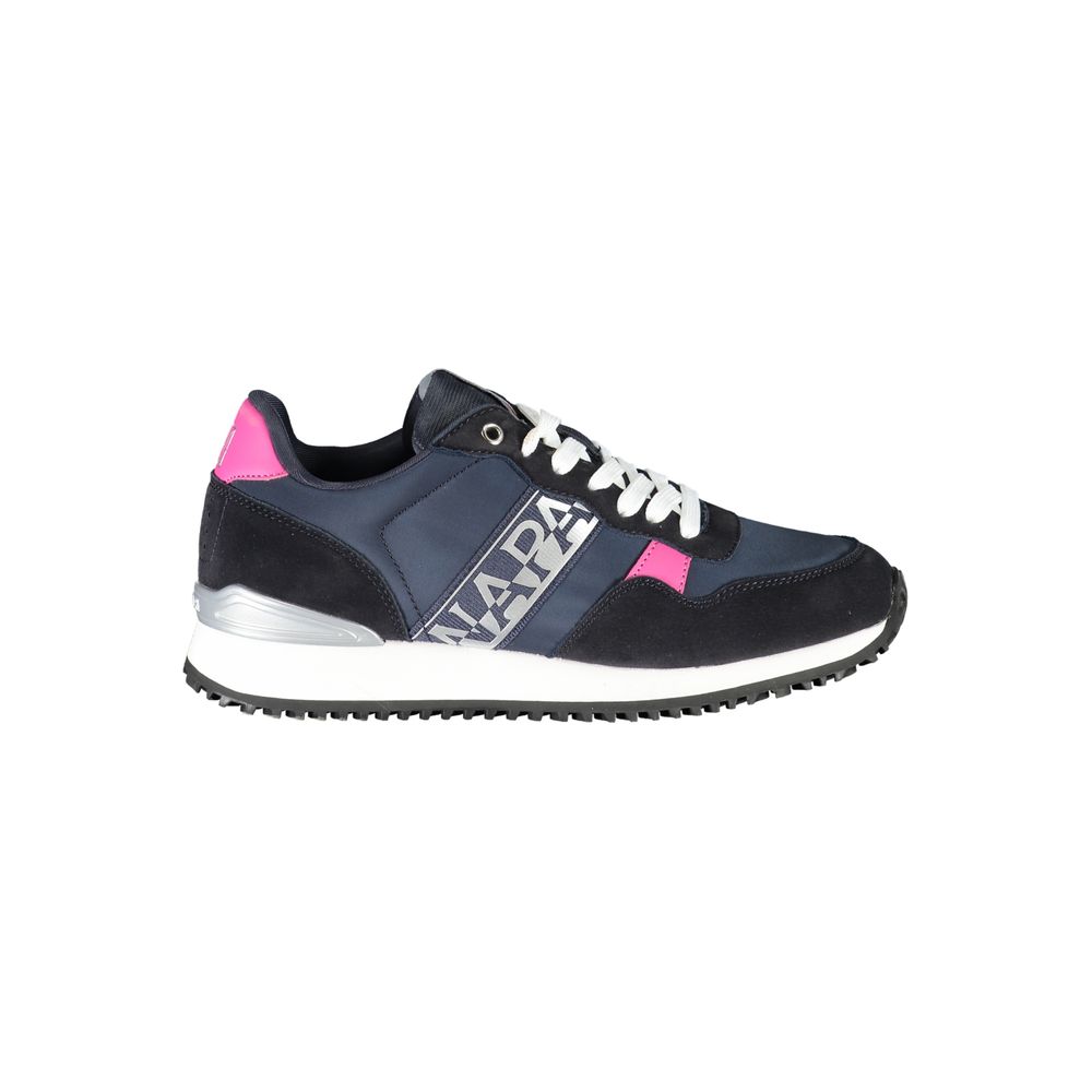 Blue Polyester Sneaker - ventzia