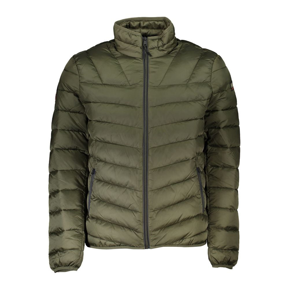 Green Polyamide Men Jacket - ventzia