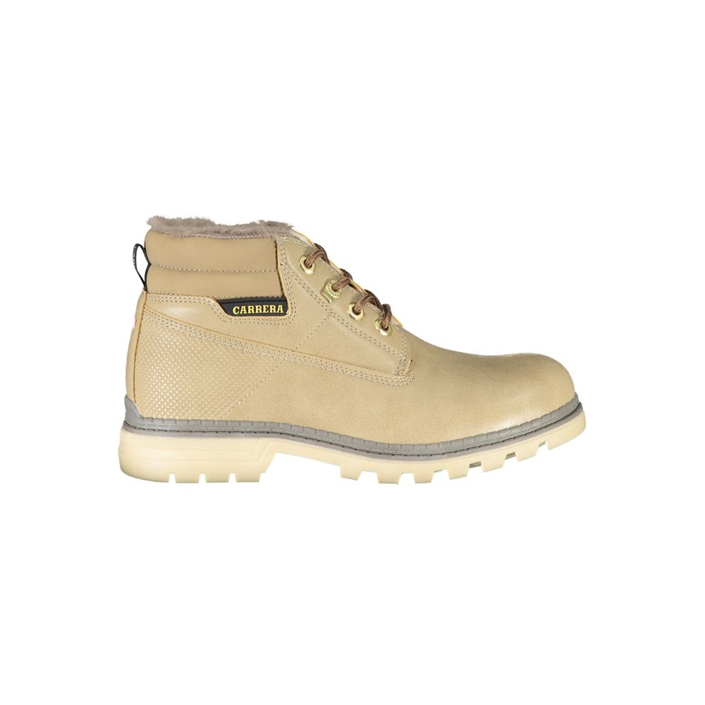 Beige Polyester Women Boot - ventzia