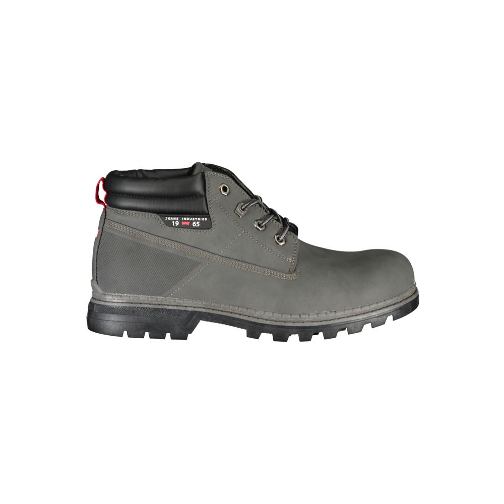 Gray Polyester Boot - ventzia