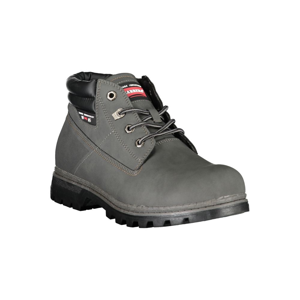 Gray Polyester Boot - ventzia