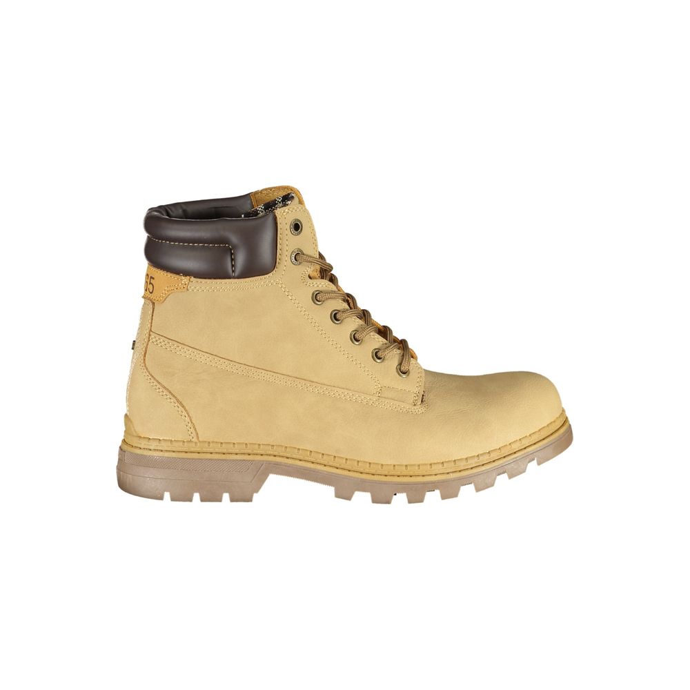 Beige Polyester Boot - ventzia