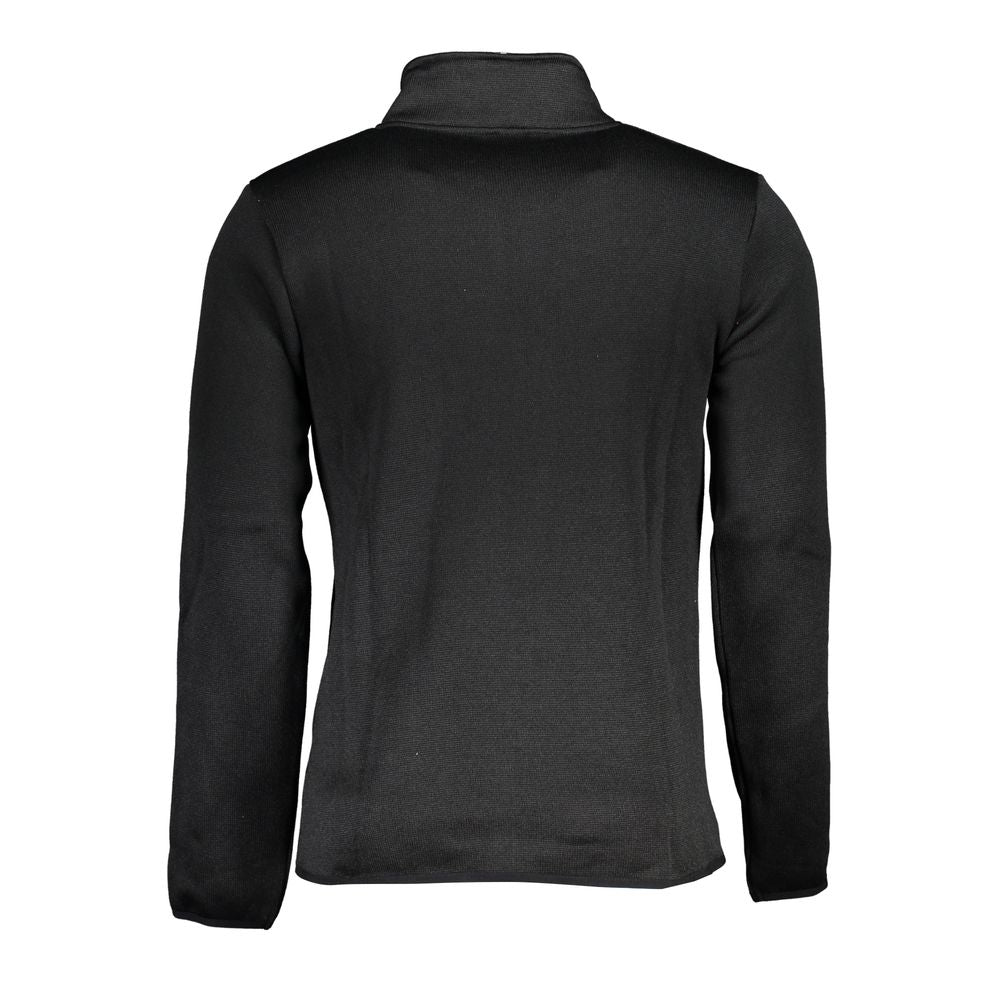 Black Polyester Sweatshirt - ventzia
