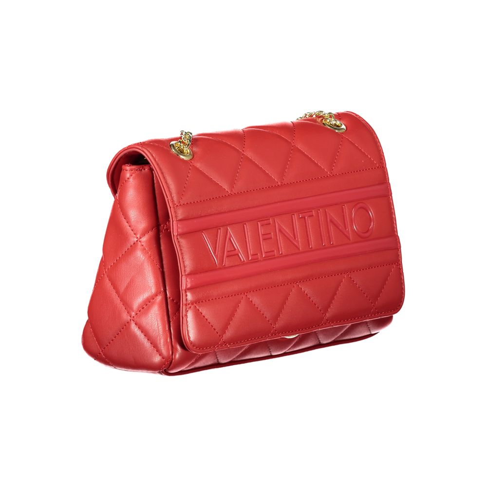 Red Polyethylene Women Handbag - ventzia