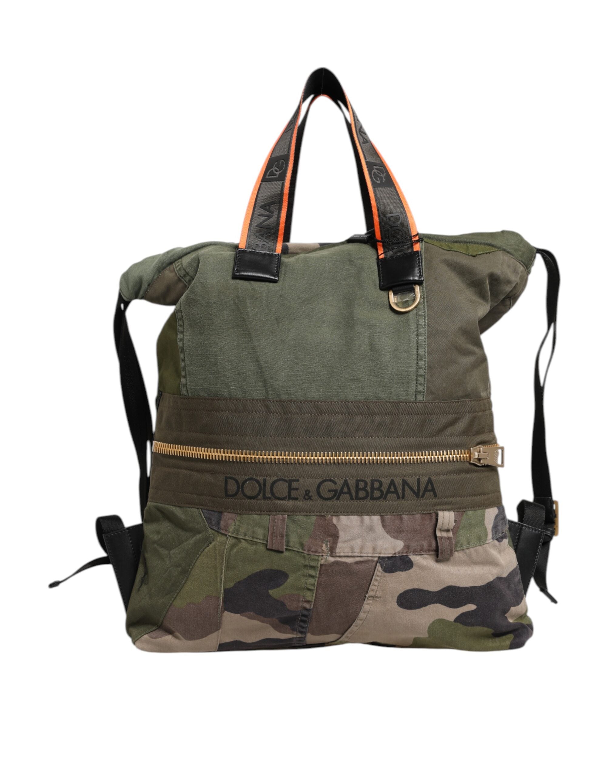 Military Green Patchwork Rucksack Backpack Bag - ventzia