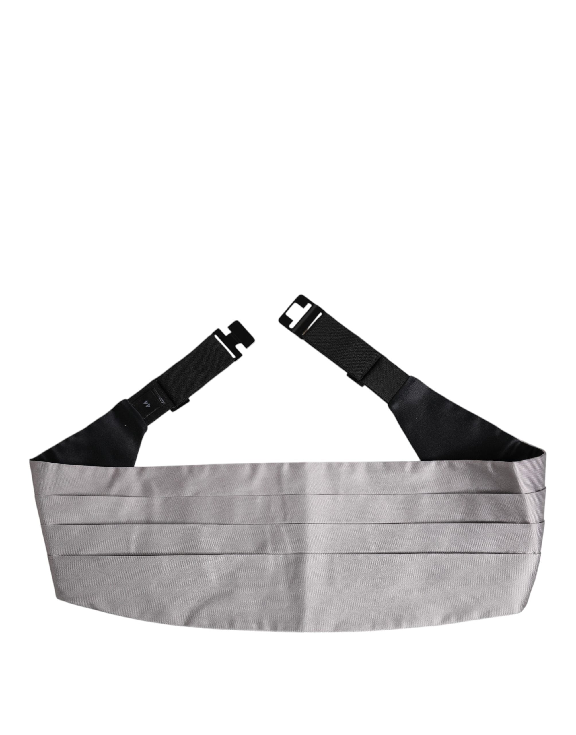 Gray Men 100% Silk Belt Wide Waist Cummerbund - ventzia