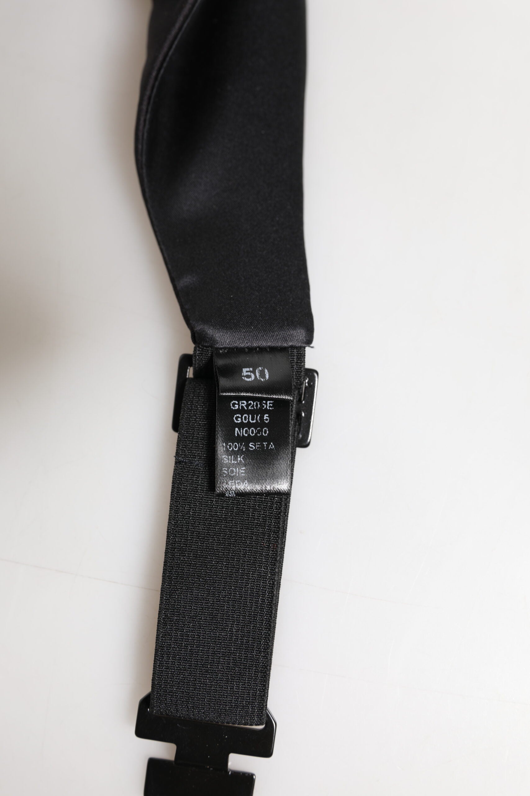 Black Men 100% Silk Belt Wide Waist Cummerbund - ventzia