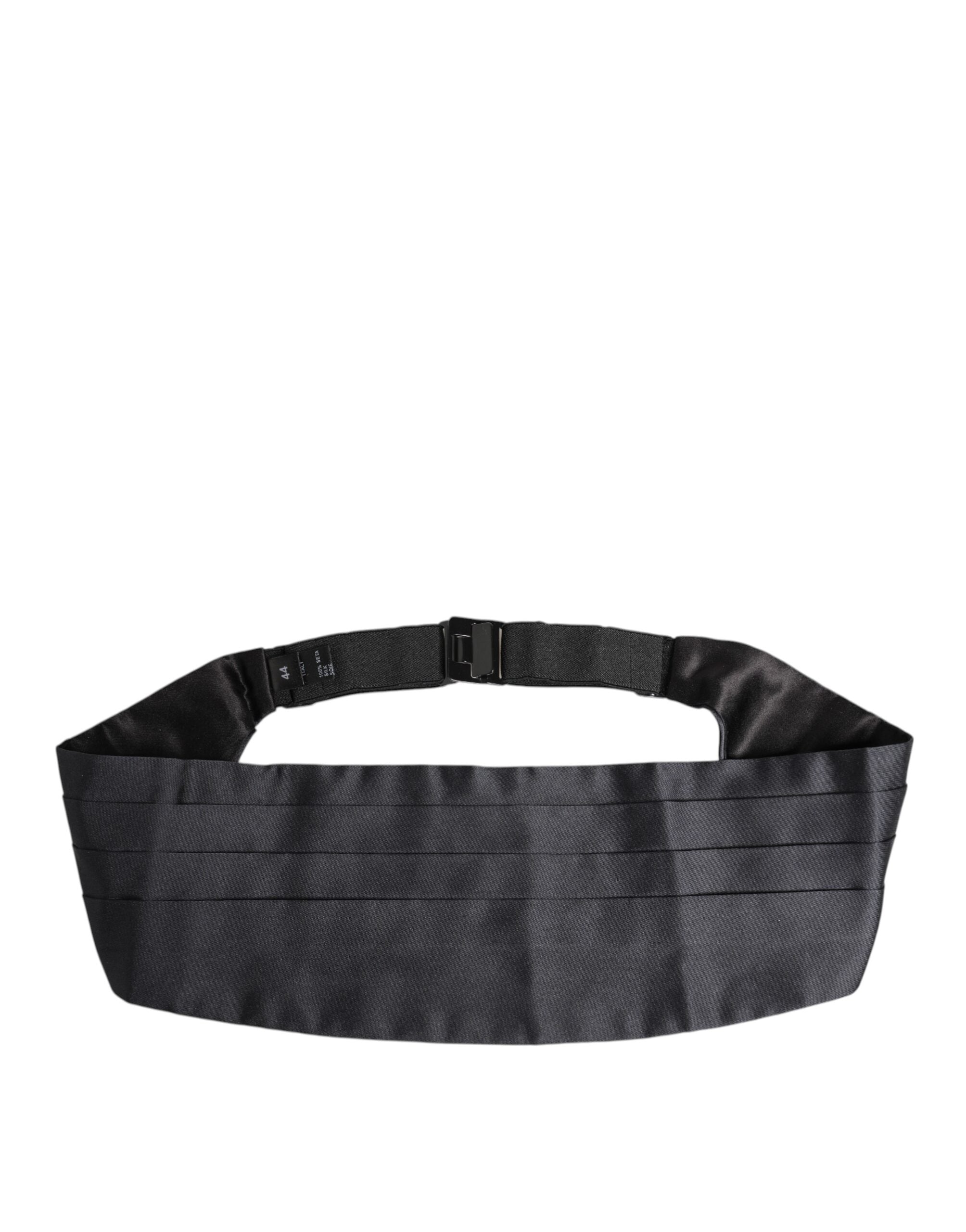 Dark Blue 100% Silk Belt Waist Cummerbund - ventzia