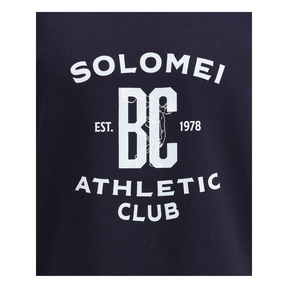 Blue Cotton Sweatshirt - ventzia