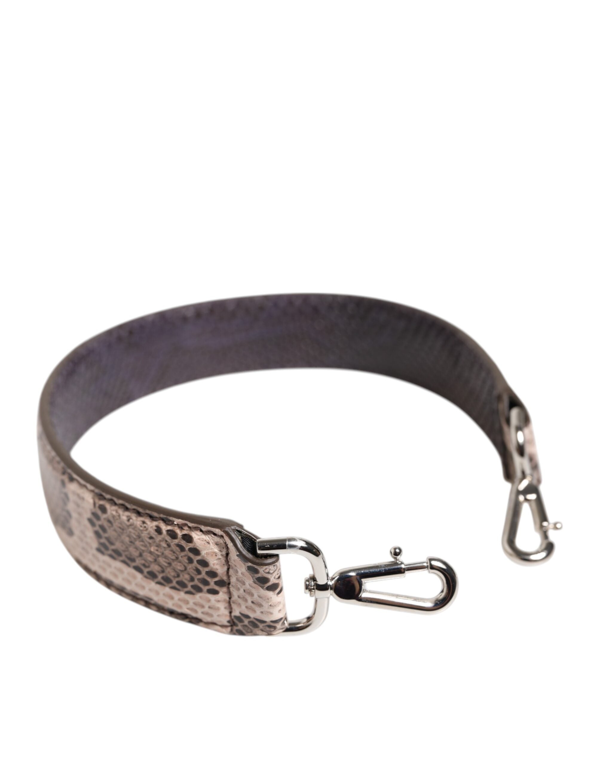 Beige Exotic Leather Handbag Accessory Shoulder Strap - ventzia