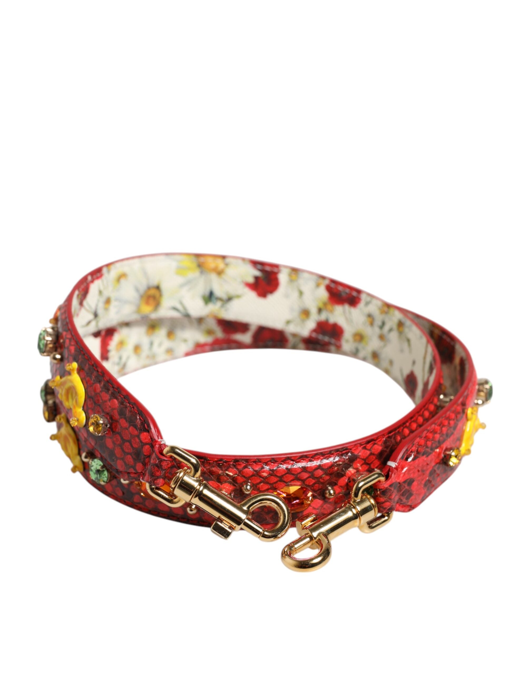 Multicolor Embellished Handbag Accessory Shoulder Strap - ventzia
