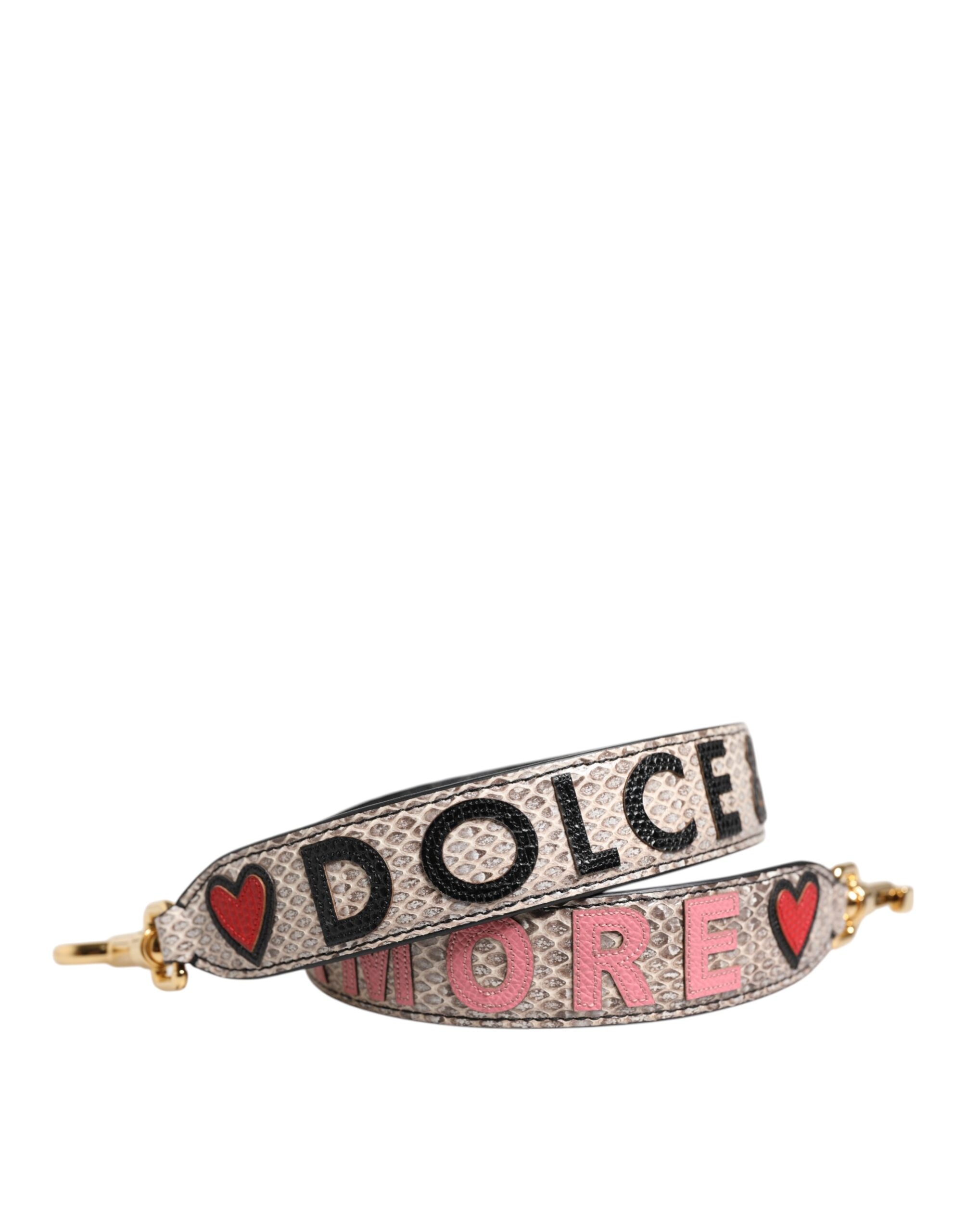 Multicolor DG AMORE Patch Bag Accessory Shoulder Strap - ventzia