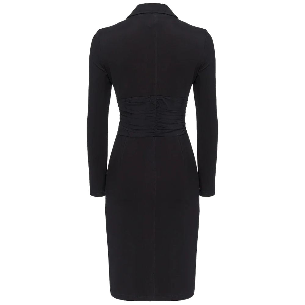 Black Viscose Dress - ventzia
