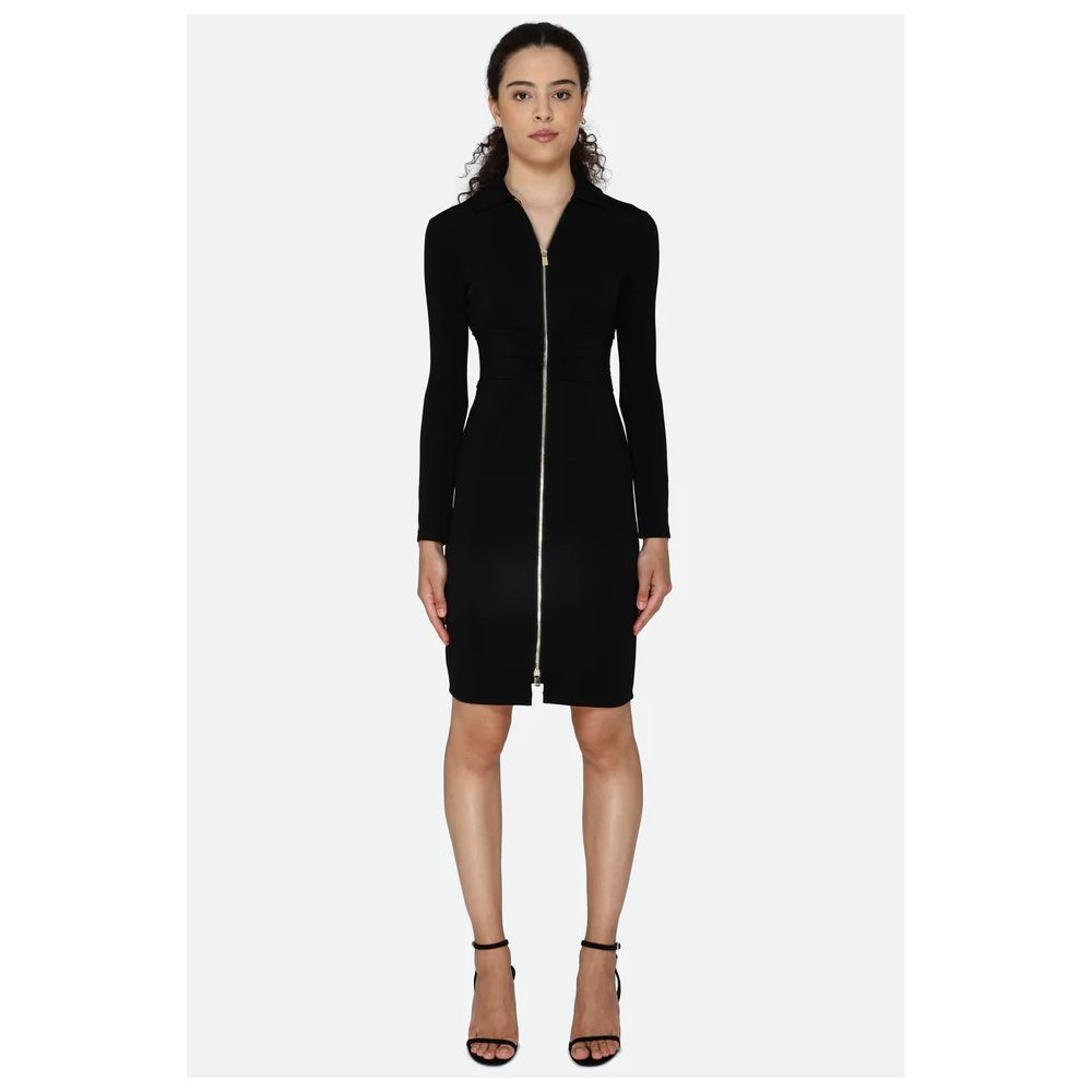 Black Viscose Dress - ventzia