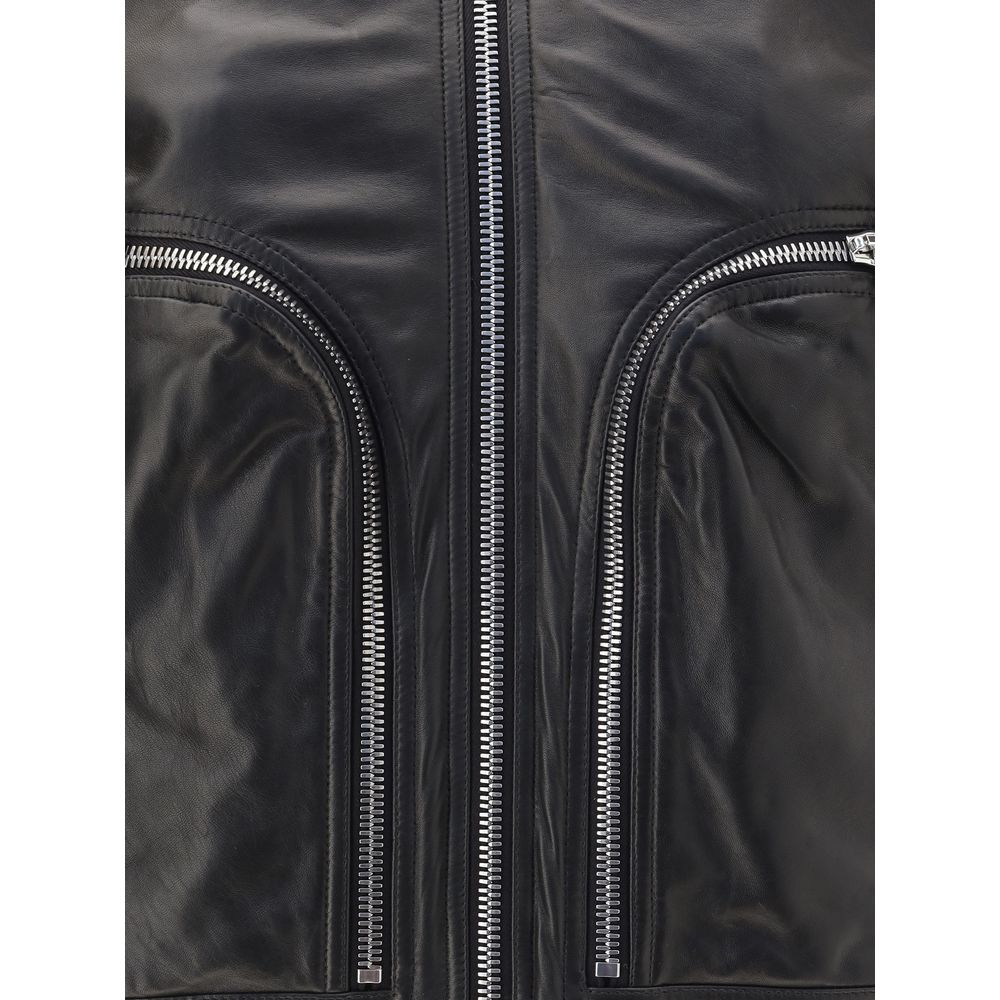 Bauhaus Flight Leather Jacket - ventzia