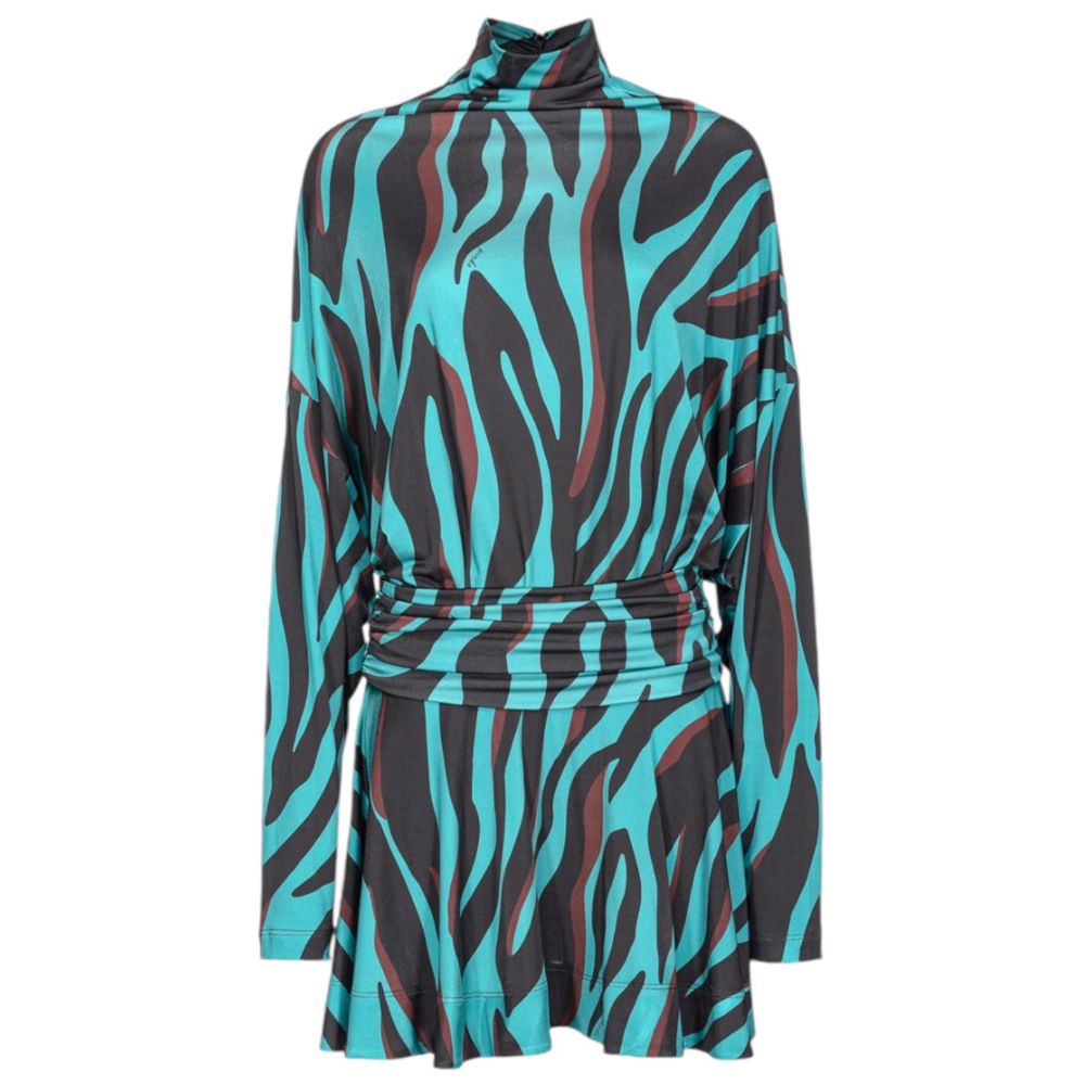 Green Viscose Dress - ventzia