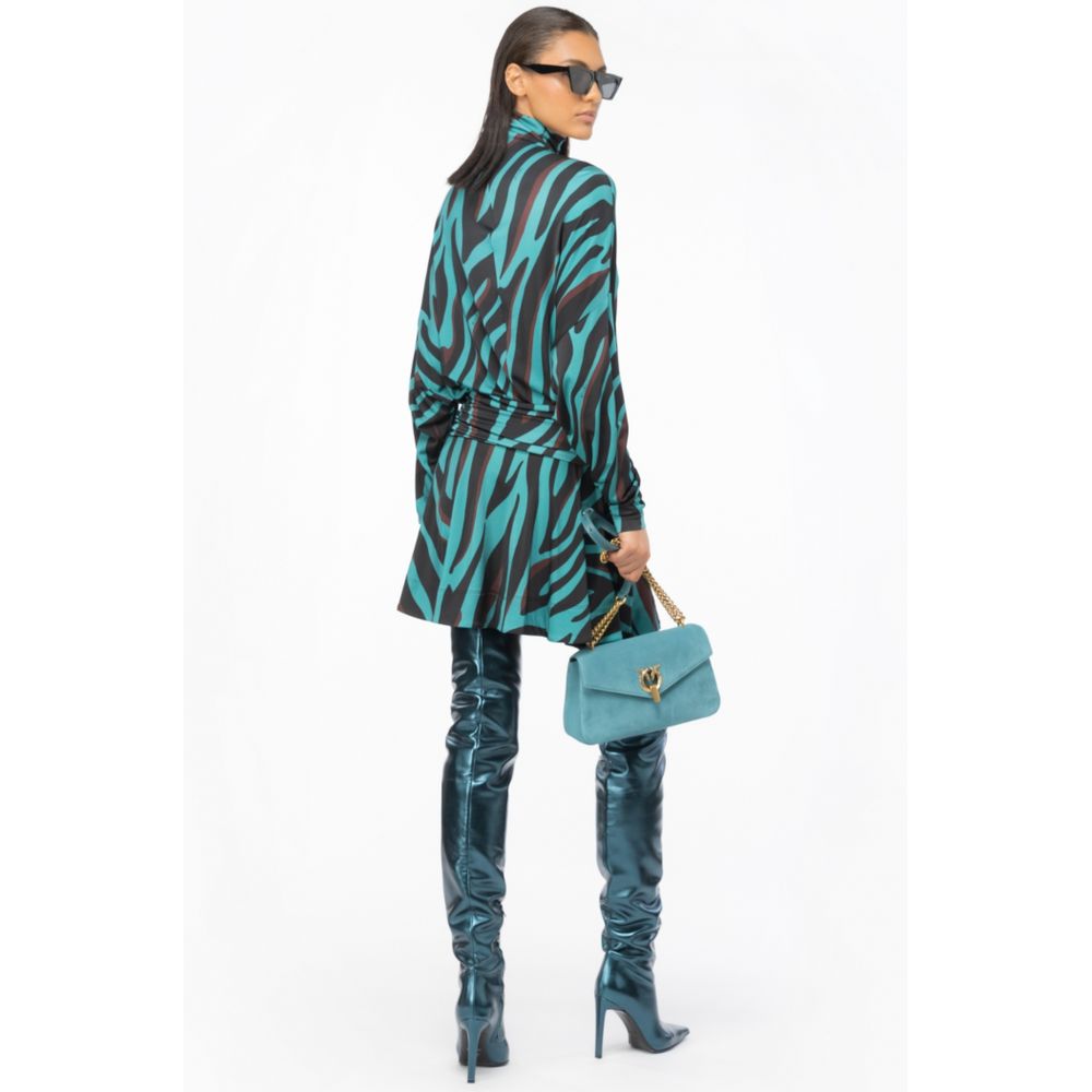 Green Viscose Dress - ventzia