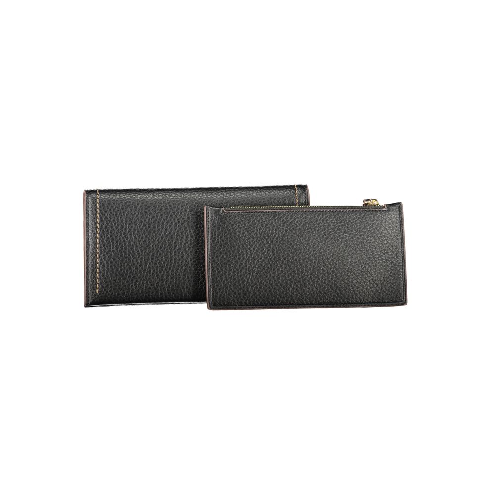 Nero Poliuretano Women Wallet - ventzia