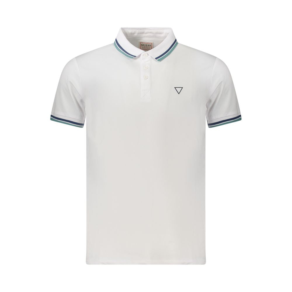 White Cotton Men's Polo Shirt - ventzia