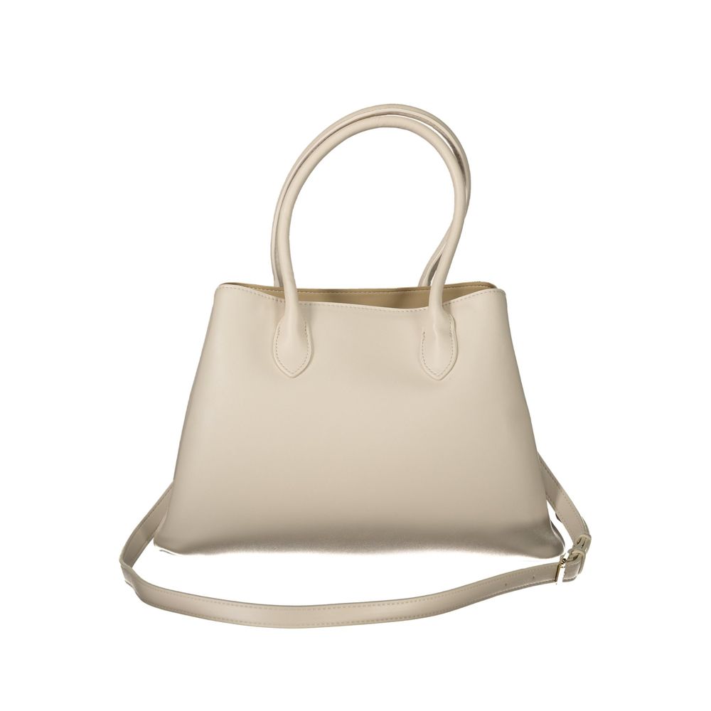 Beige Polyethylene Handbag