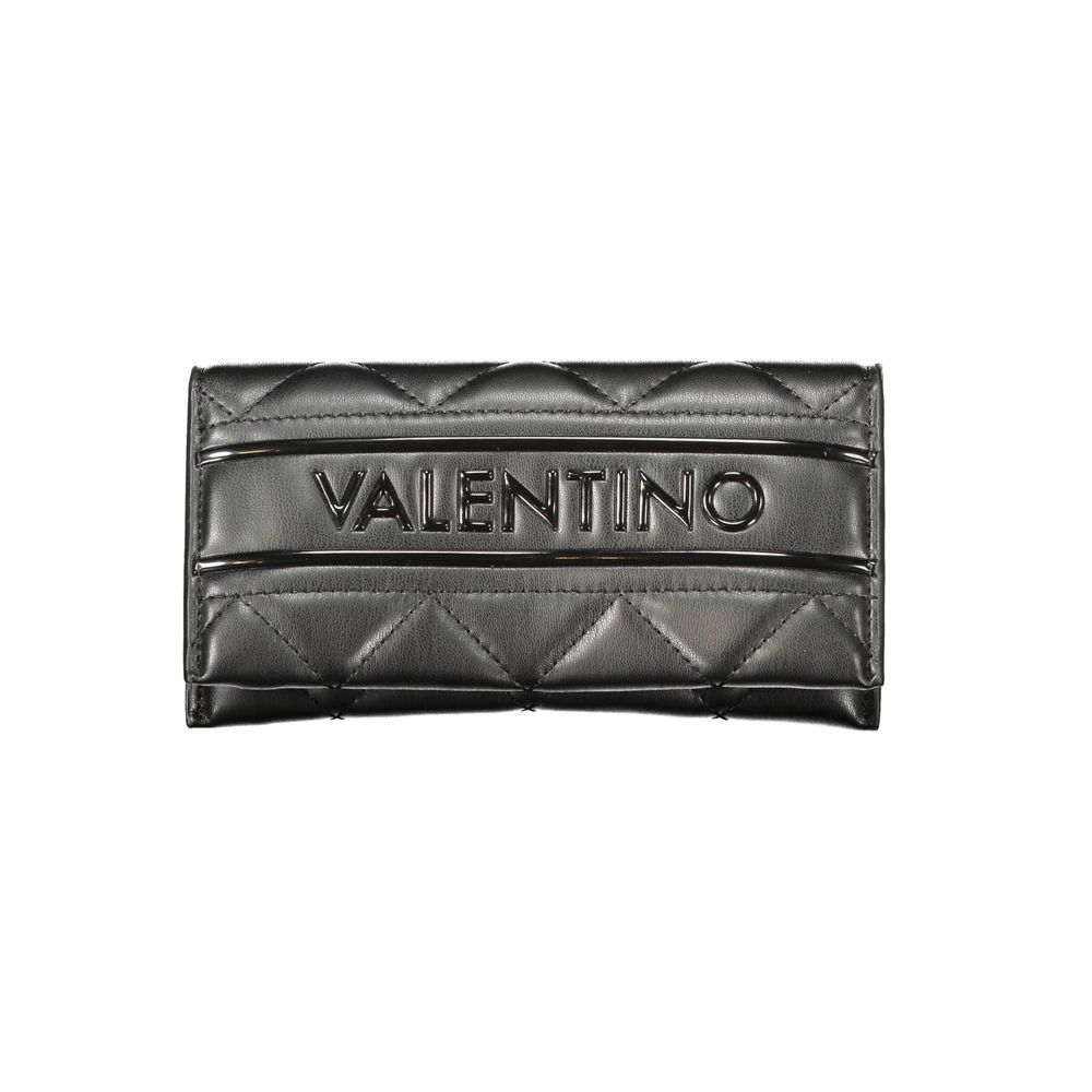 Black Polyethylene Women Wallet - ventzia