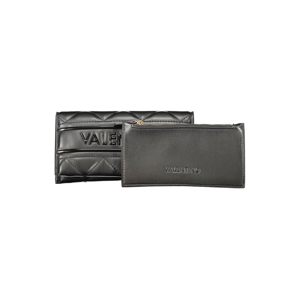 Black Polyethylene Women Wallet - ventzia
