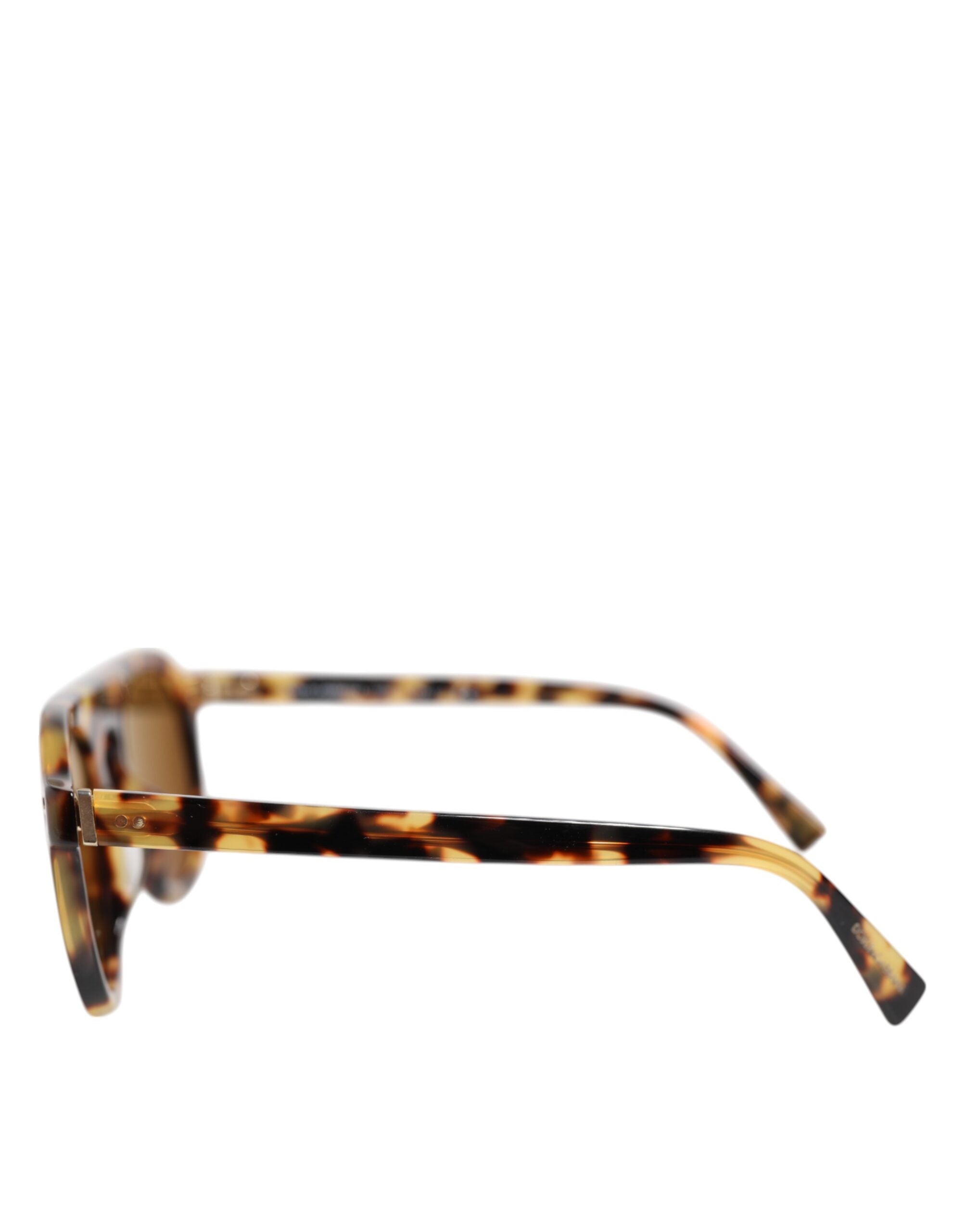 Brown Acetate Round Leopard Print Eyewear Sunglasses - ventzia
