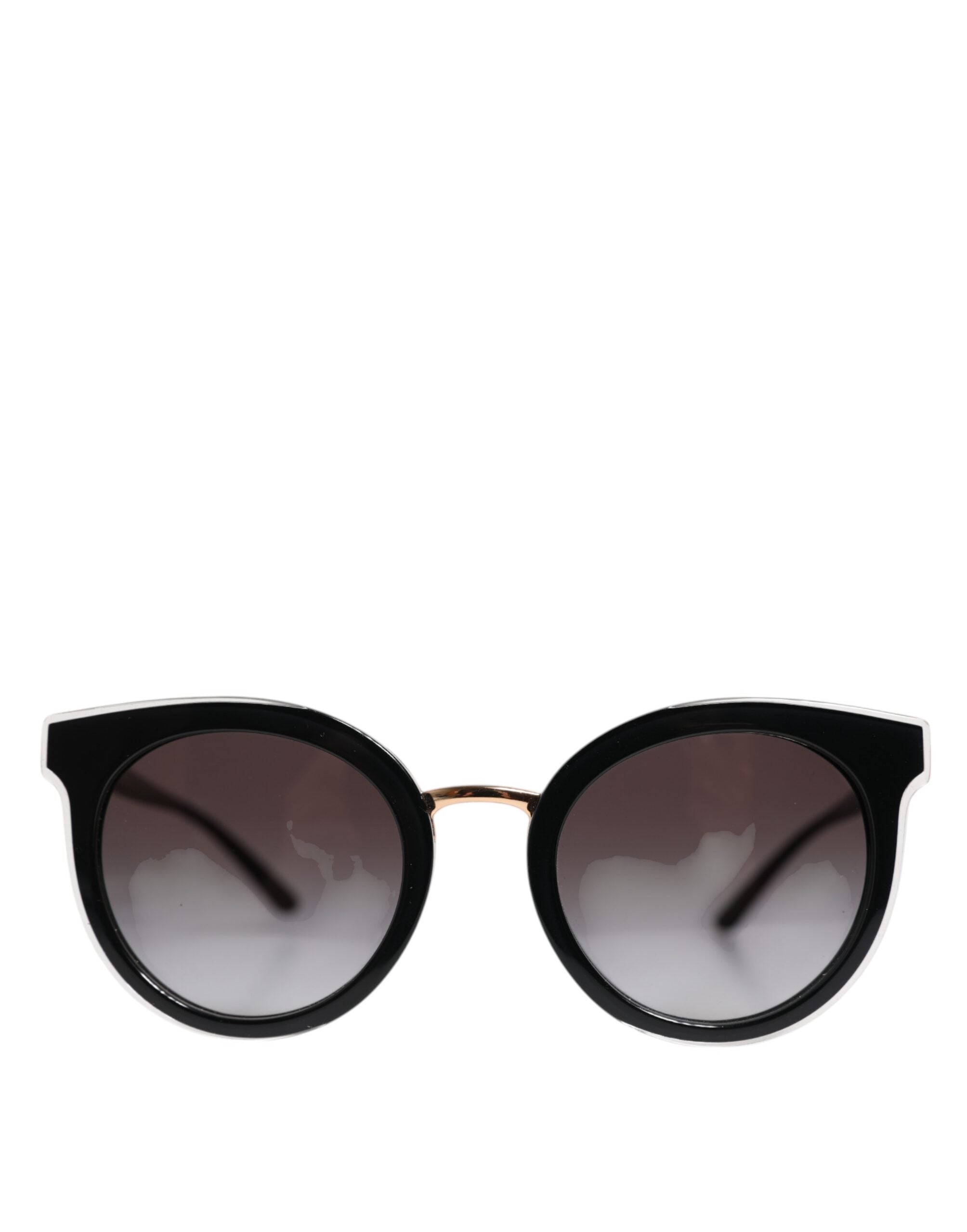 Black Transparent Trim Round DG4371-F Eyewear Sunglasses - ventzia