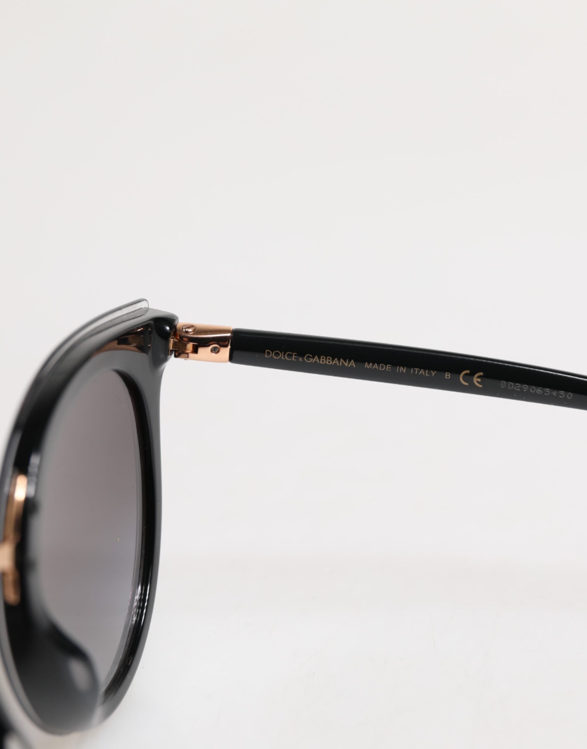 Black Transparent Trim Round DG4371-F Eyewear Sunglasses - ventzia