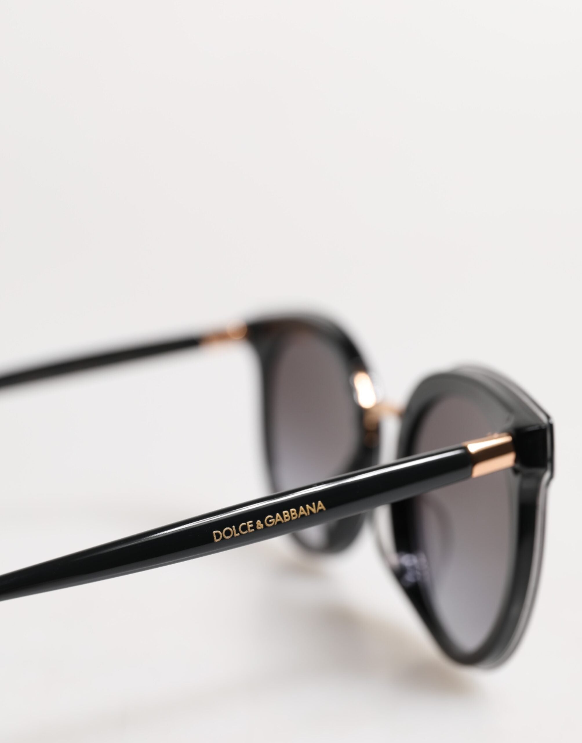 Black Transparent Trim Round DG4371-F Eyewear Sunglasses - ventzia