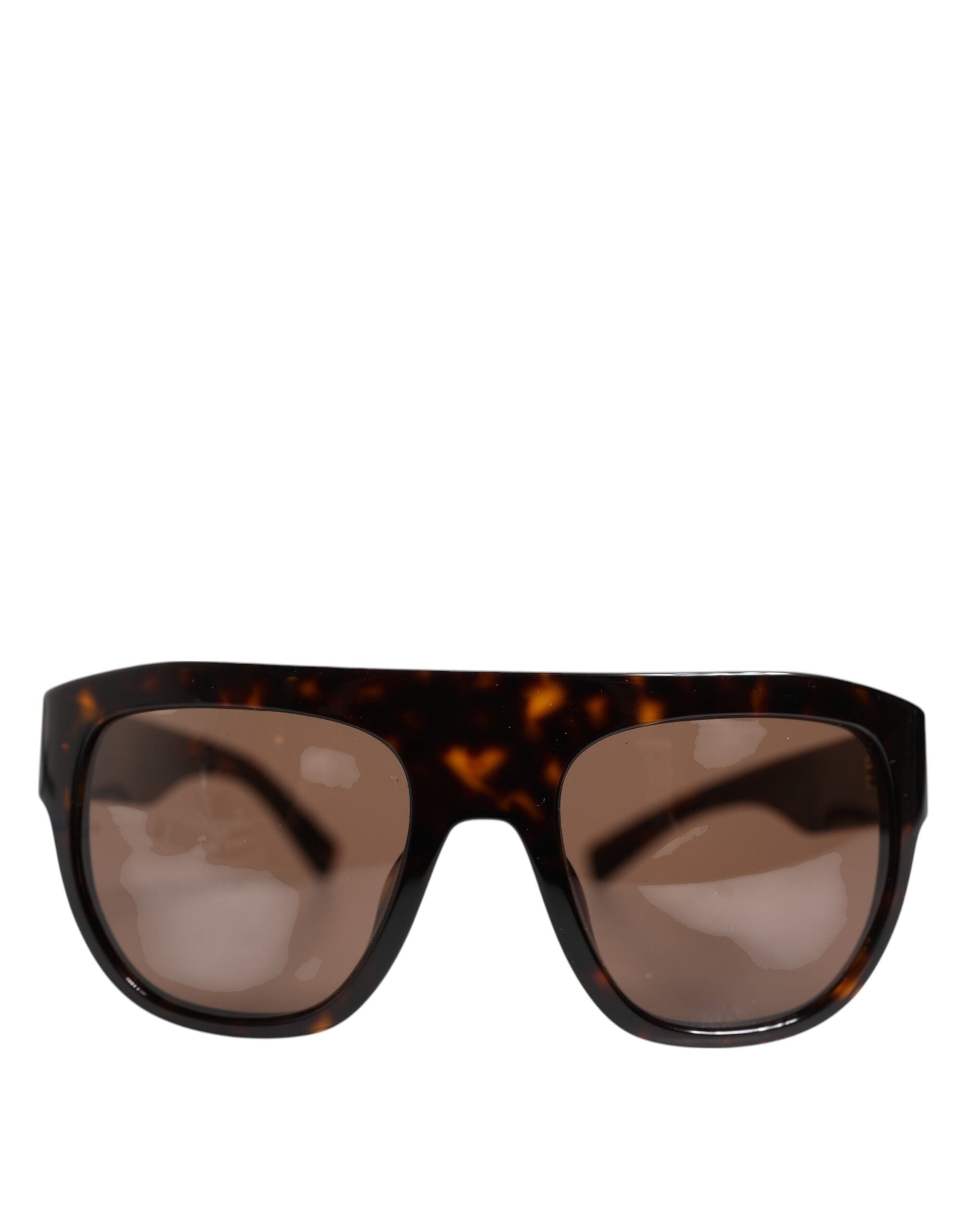 Dark Brown Havana DG4398F Square Frame Eyewear Sunglasses - ventzia